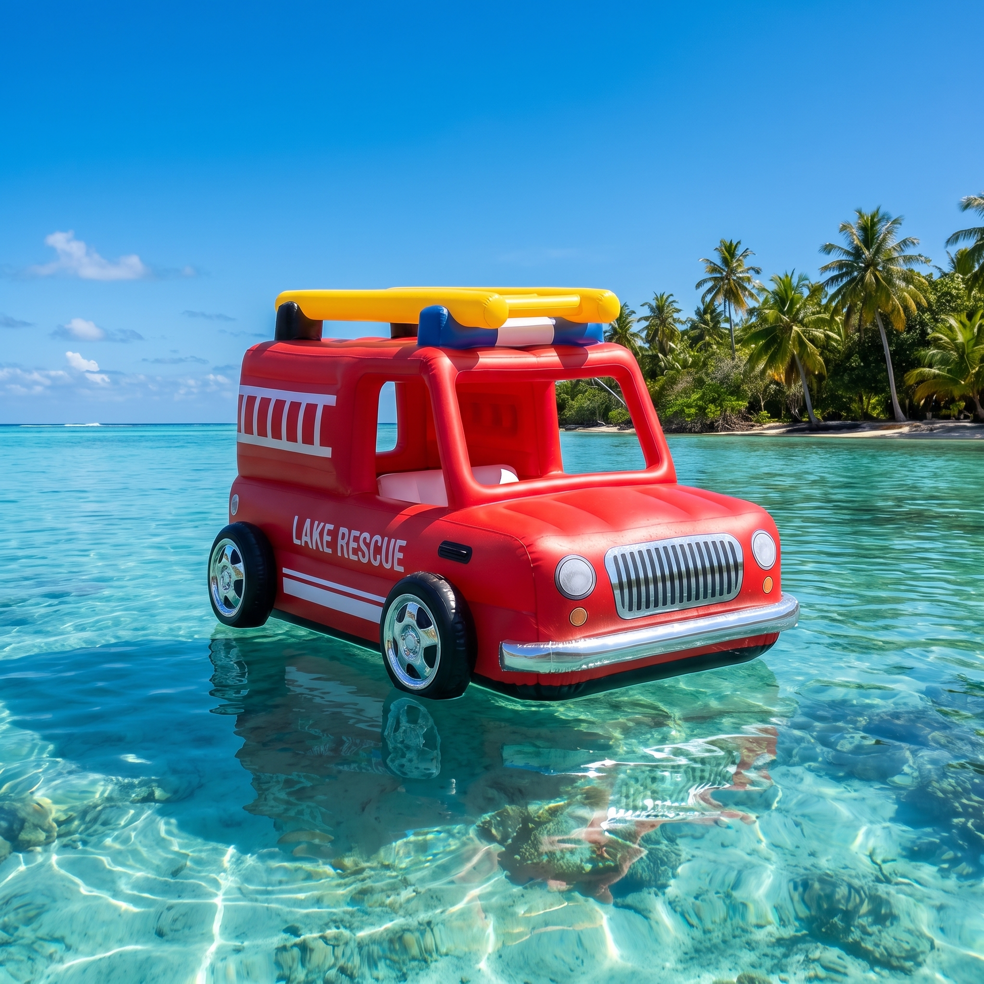 Motor Floaties Fire Truck pool float