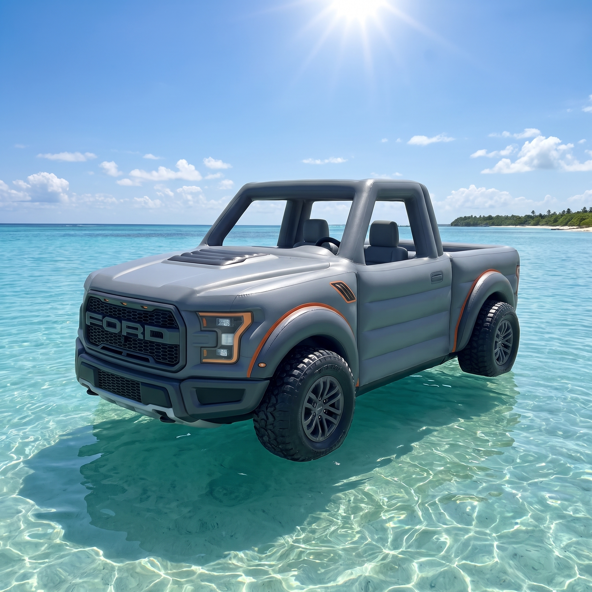 Motor Floaties Truck pool float